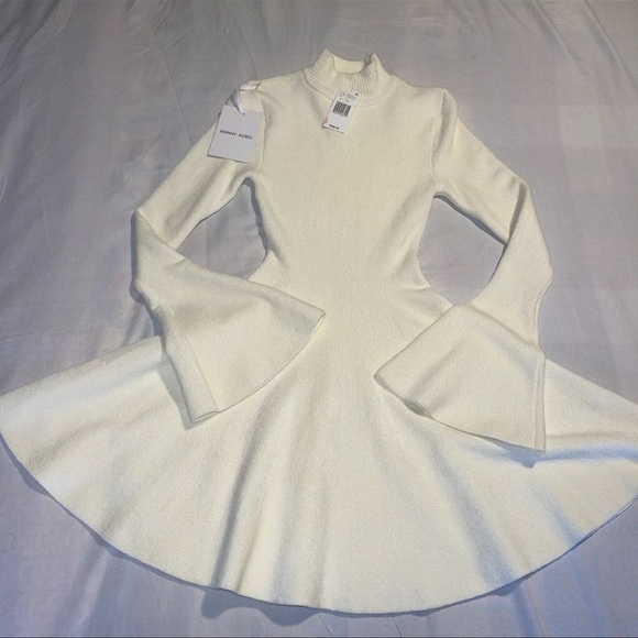 Ronny Kobo Wynne Knit Dress in EggshellRonny KoboColor:Eggshel Xs - Picture 5 of 16